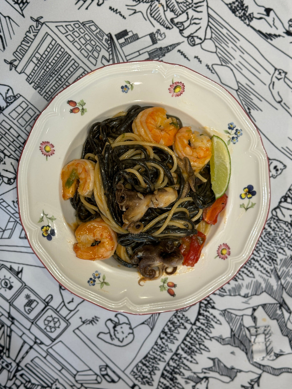 Double-sided Placemat -Bear's Life Print