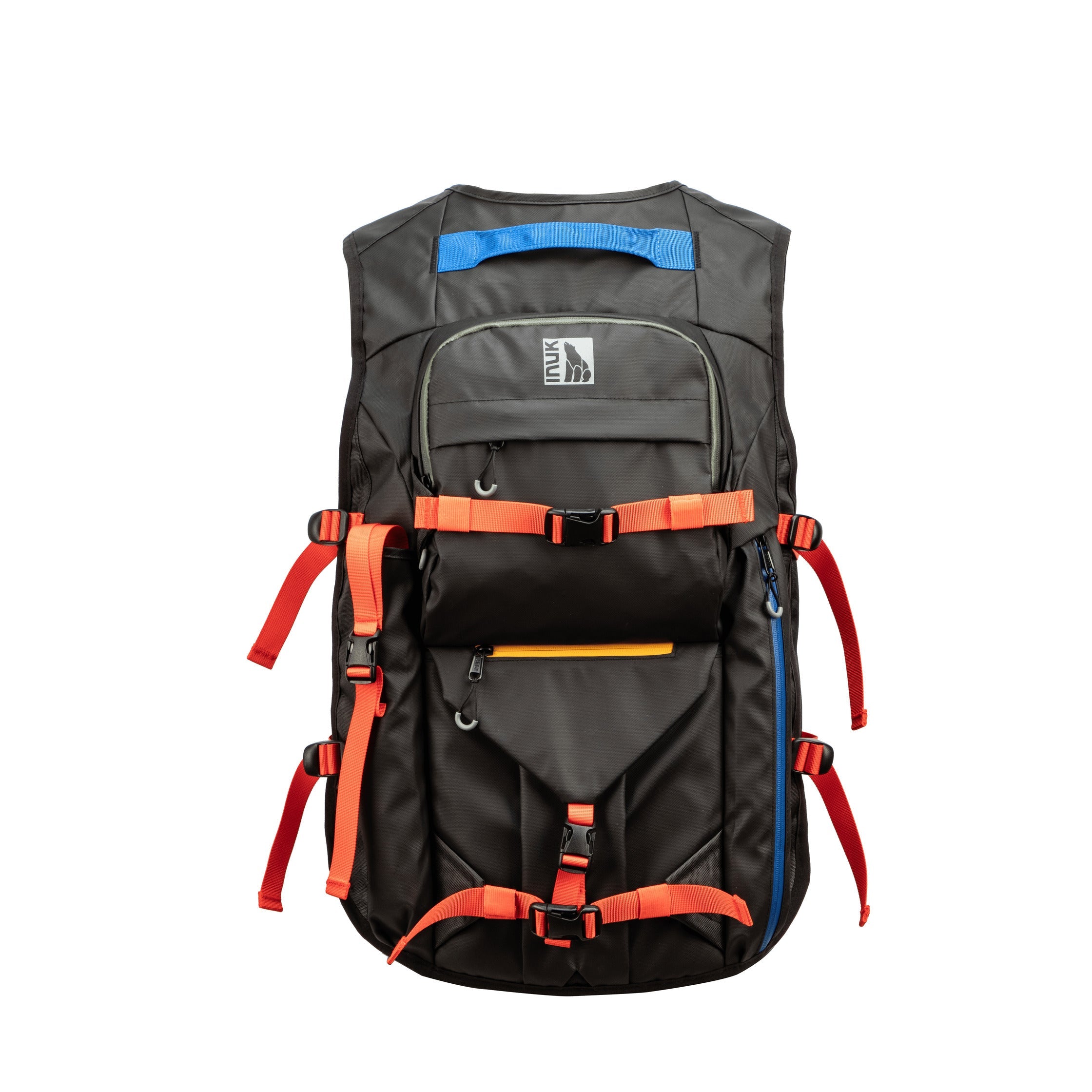 Summit Vest Backpack Black Blue Yellow