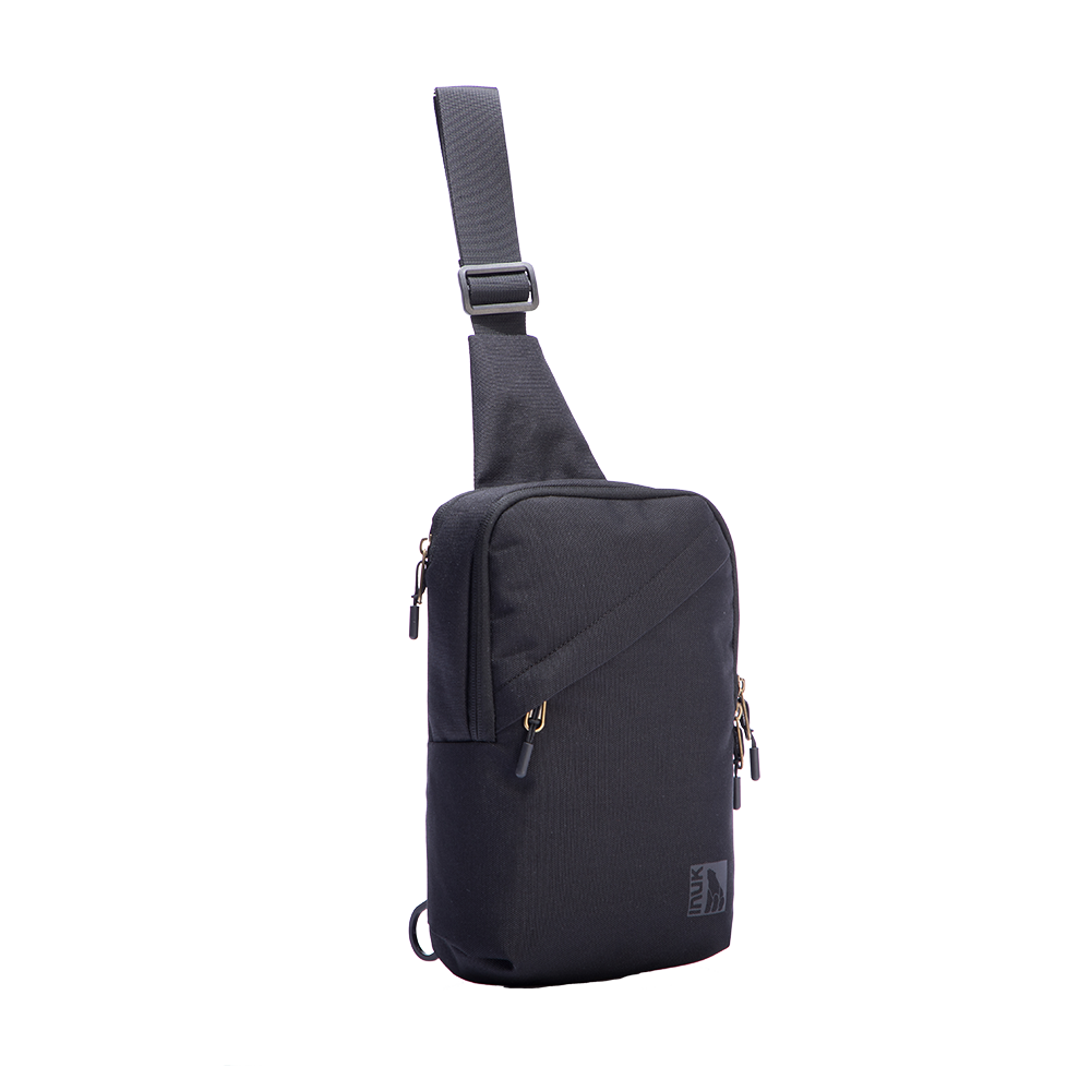 Fisher Shoulder Bag Black - Recycled Fabrics (4.5L) final sale