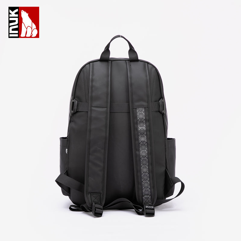 WUUL4_RR Black PU Body Backpack Recycled Fabrics (21L)