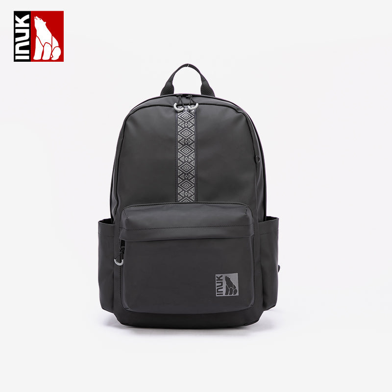 WUUL4_RR Black PU Body Backpack Recycled Fabrics (21L)