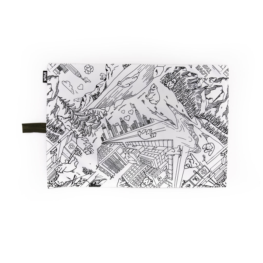 Double-sided Placemat -Bear's Life Print