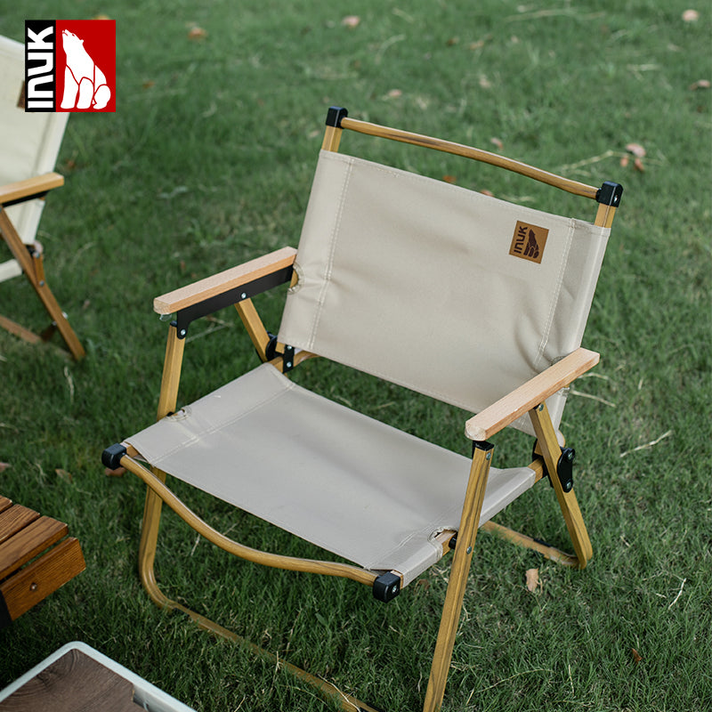 INUK Wood grain foldable Camping Chair