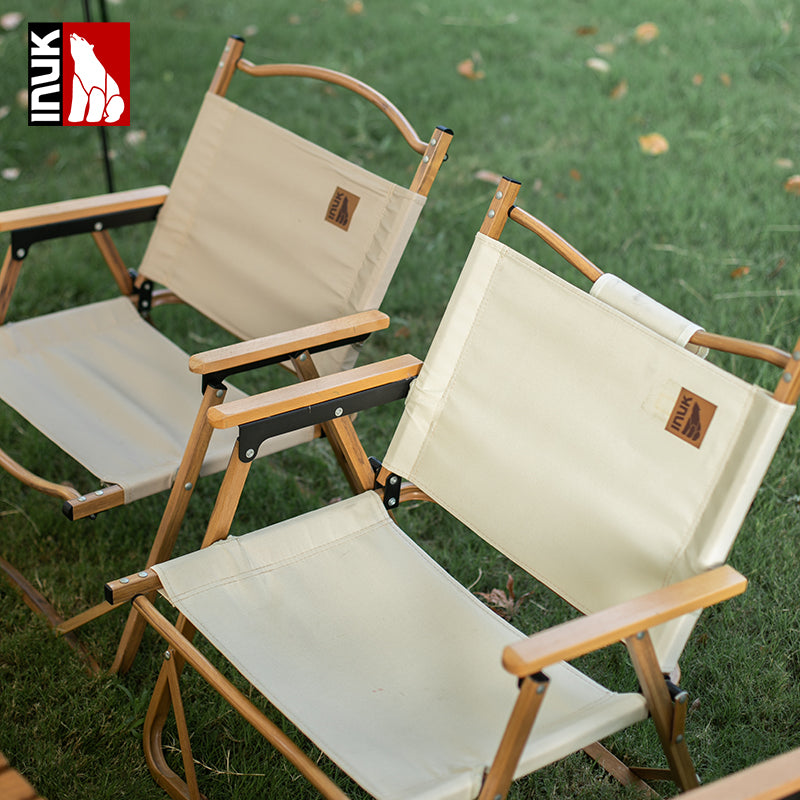 INUK Wood grain foldable Camping Chair