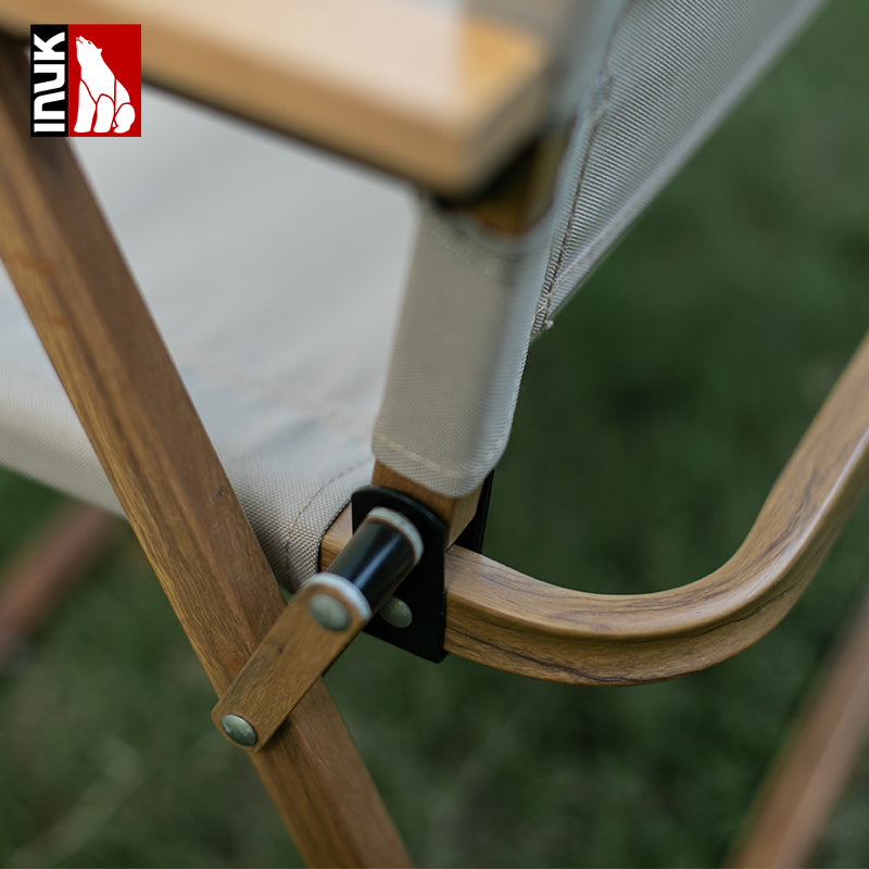 INUK Wood grain foldable Camping Chair