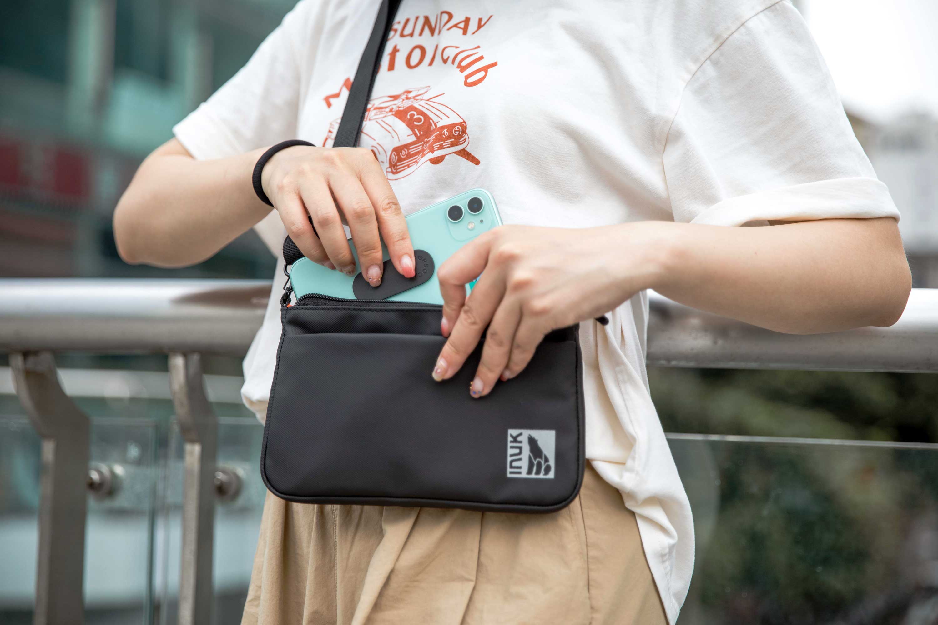 Long Wallet Sling Bag - Recycled Fabrics (0.8L)