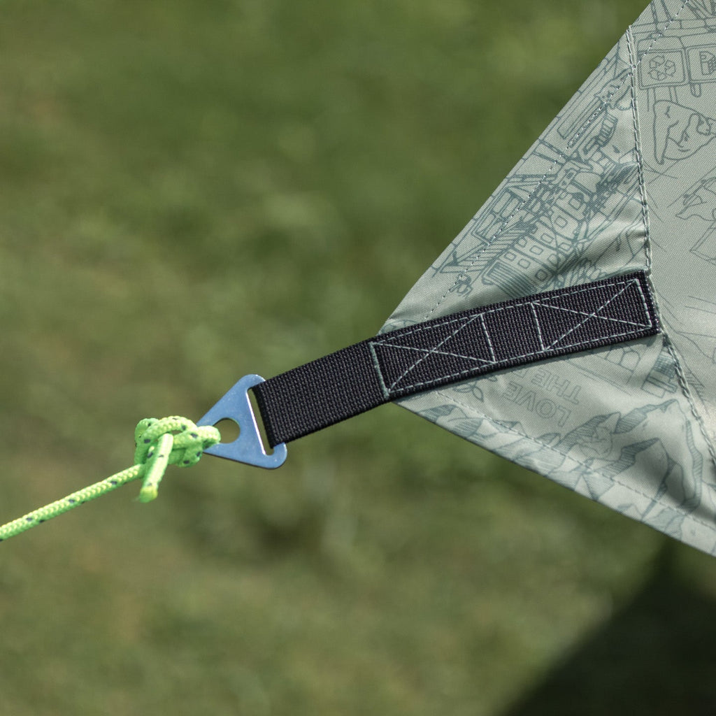 Camping Tarp Sun Rain Shelter- Recycled fabrics