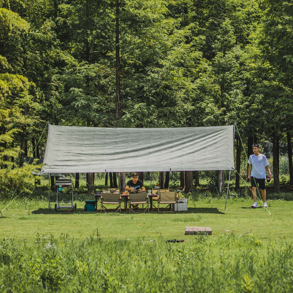 Camping Tarp Sun Rain Shelter- Recycled fabrics