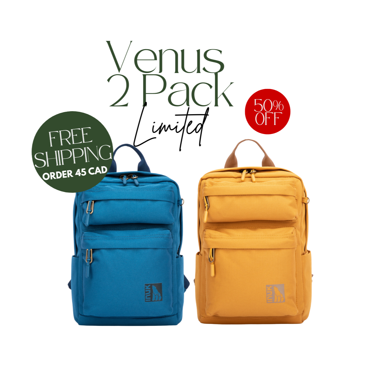 Venus Mini Backpack 2-Pack Dalia Orange Blue Horizon | FREE Shipping Over $45 CAD